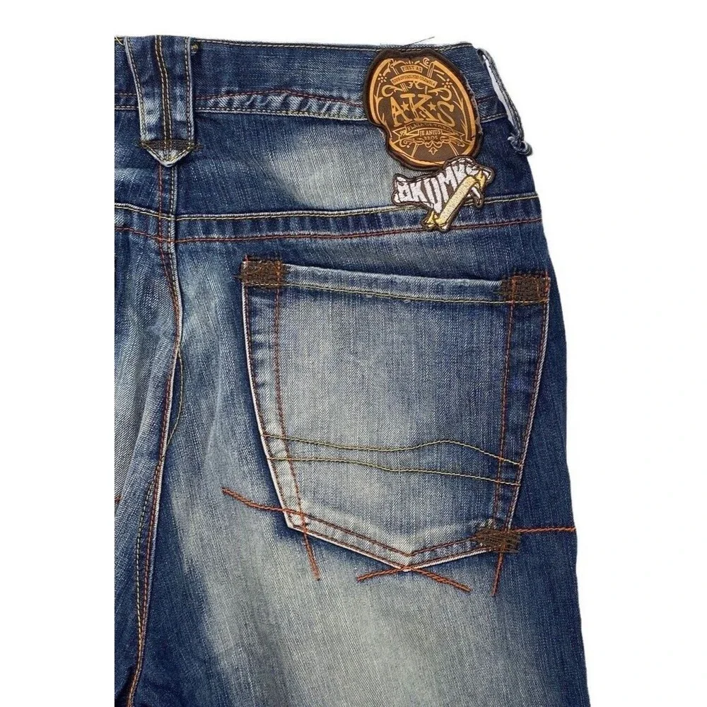 AKADEMIKS Jeans Men's Size 34x31 Blue Cotton Streetwear Denim Pants